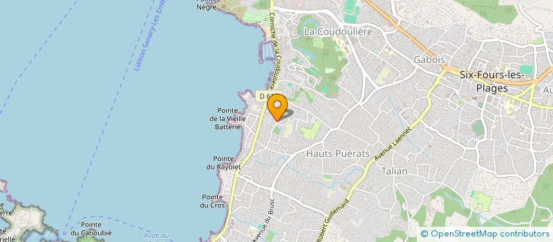 localisation de l'entreprise MONSIEUR ALEXIS PIRIOVOLIS à SIX-FOURS-LES-PLAGES