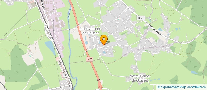 localisation de l'entreprise MONSIEUR ALEXIS PITROU  SAINT-VINCENT-DE-BOISSET