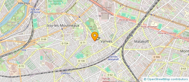 localisation de l'entreprise MONSIEUR ALEXIS POINDRON  VANVES