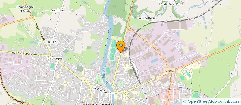 localisation de l'entreprise MONSIEUR ALEXIS POIRIER  CHATEAU-GONTIER-SUR-MAYENNE