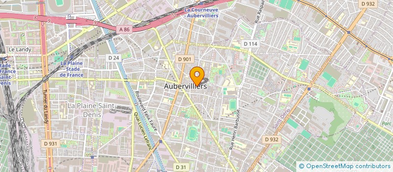 localisation de l'entreprise MONSIEUR ALEXIS POITIER  AUBERVILLIERS