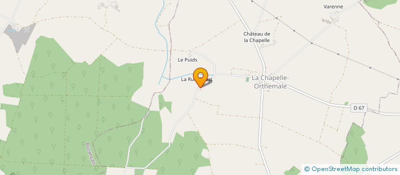localisation de l'entreprise MONSIEUR ALEXIS PONNET à LA CHAPELLE-ORTHEMALE