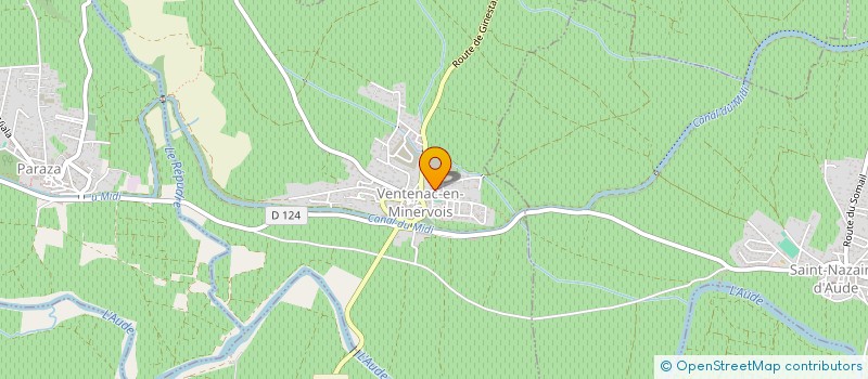 localisation de l'entreprise MONSIEUR ALEXIS PONS  VENTENAC-EN-MINERVOIS