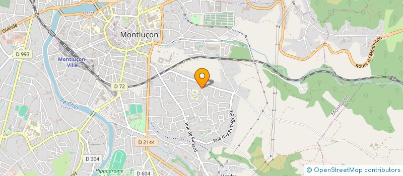 localisation de l'entreprise MONSIEUR ALEXIS PORTAL  MONTLUCON