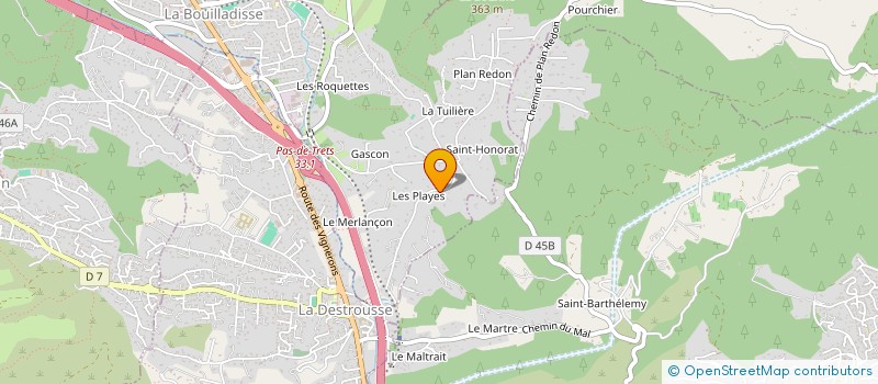 localisation de l'entreprise MONSIEUR ALEXIS POTTIER  LA BOUILLADISSE