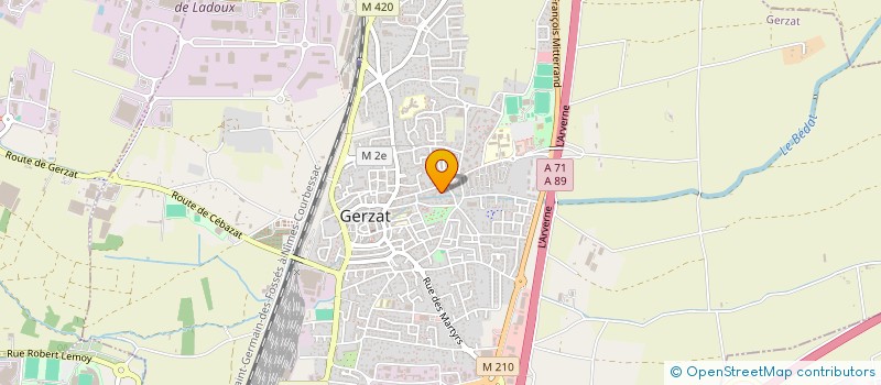 localisation de l'entreprise MONSIEUR ALEXIS POUKHLIAKOFF  LUSSAT