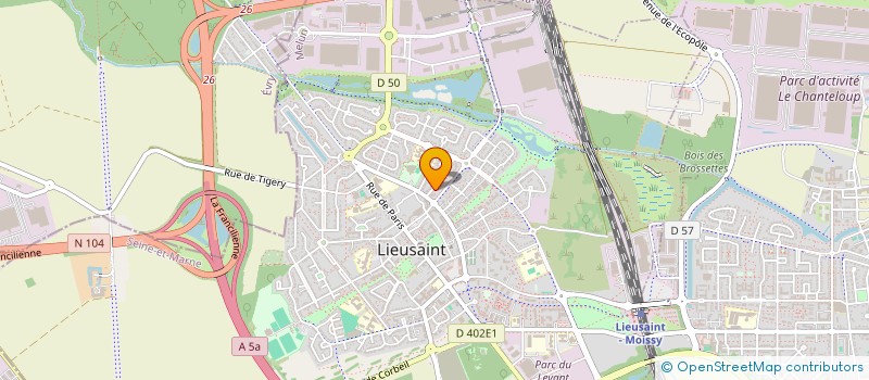 localisation de l'entreprise MONSIEUR ALEXIS PRACHE  LIEUSAINT