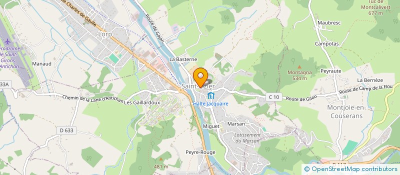 localisation de l'entreprise MONSIEUR ALEXIS PUJOL à SAINT-LIZIER