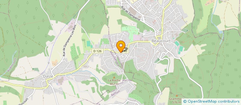 localisation de l'entreprise MONSIEUR ALEXIS PY  BEAUCOURT