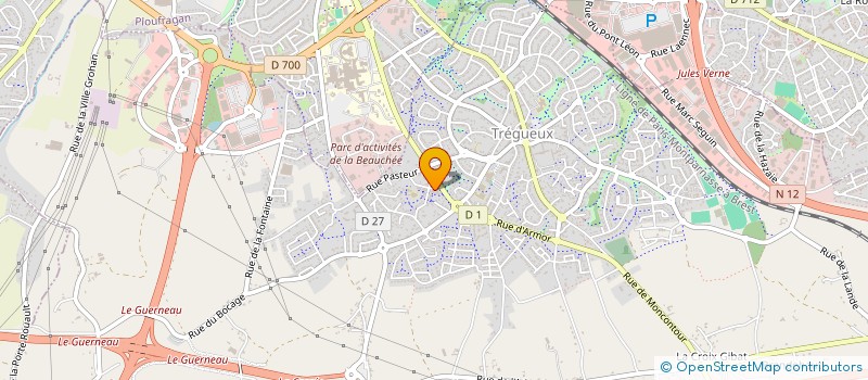 localisation de l'entreprise MONSIEUR ALEXIS QUEMPER à TREGUEUX