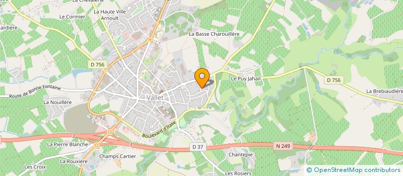 localisation de l'entreprise MONSIEUR ALEXIS QUIGNON  VALLET