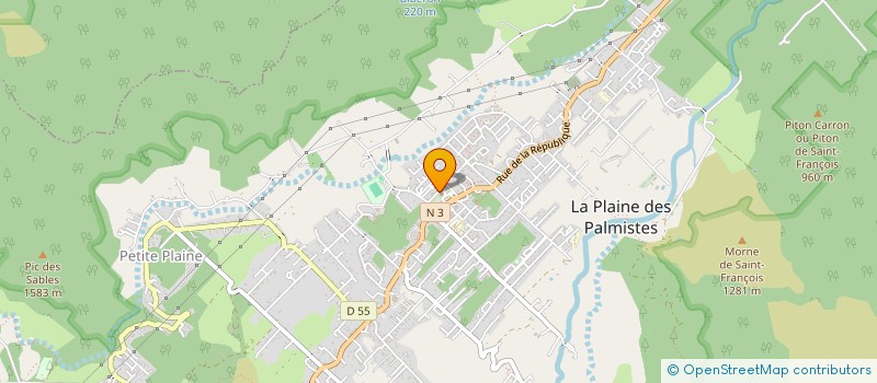 localisation de l'entreprise MONSIEUR ALEXIS RABEMANANJARA à LA PLAINE-DES-PALMISTES