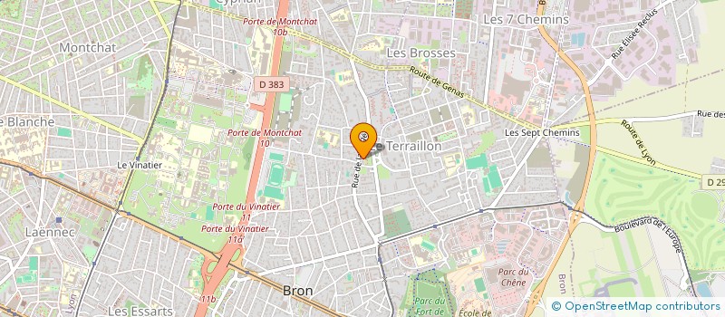 localisation de l'entreprise MONSIEUR ALEXIS RAIMONDI  BRON