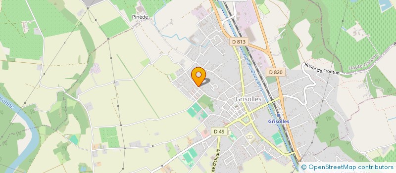 localisation de l'entreprise MONSIEUR ALEXIS RAUJOL  GRISOLLES