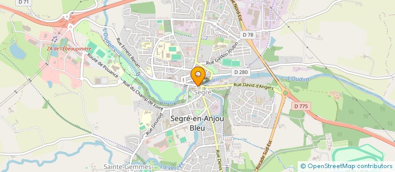 localisation de l'entreprise MONSIEUR ALEXIS REMAUD  SEGRE-EN-ANJOU BLEU