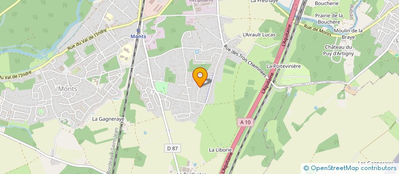 localisation de l'entreprise MONSIEUR ALEXIS RENAUD  MONTS