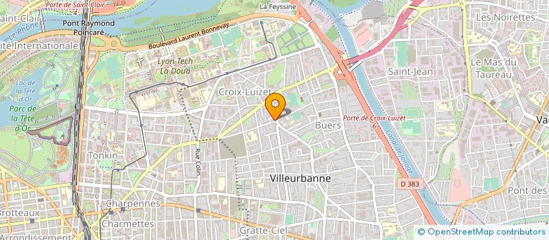 localisation de l'entreprise MONSIEUR ALEXIS REYNAUD  VILLEURBANNE