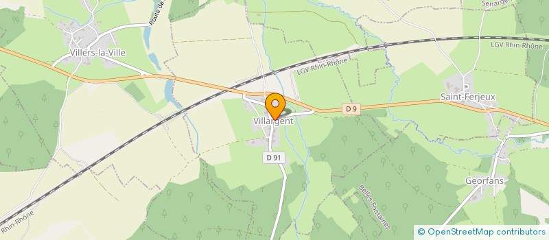 localisation de l'entreprise MONSIEUR ALEXIS RICCI  VILLARGENT