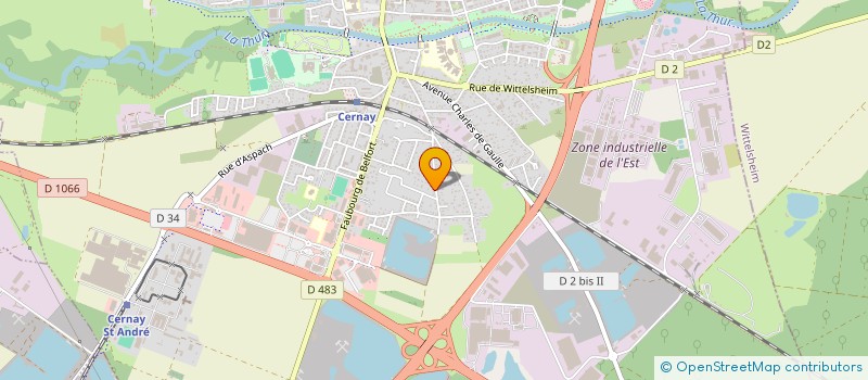 localisation de l'entreprise MONSIEUR ALEXIS RICHARD  CERNAY