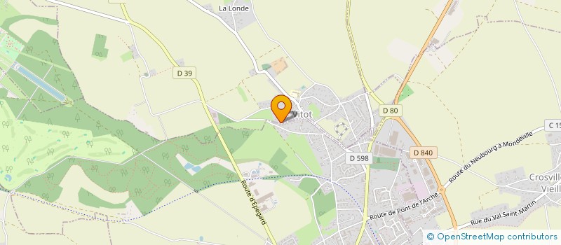 localisation de l'entreprise MONSIEUR ALEXIS RICHARD  VITOT