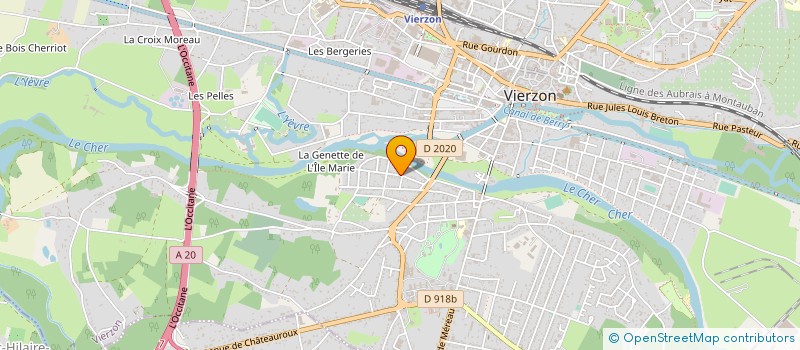 localisation de l'entreprise MONSIEUR ALEXIS RIEGEL  VIERZON