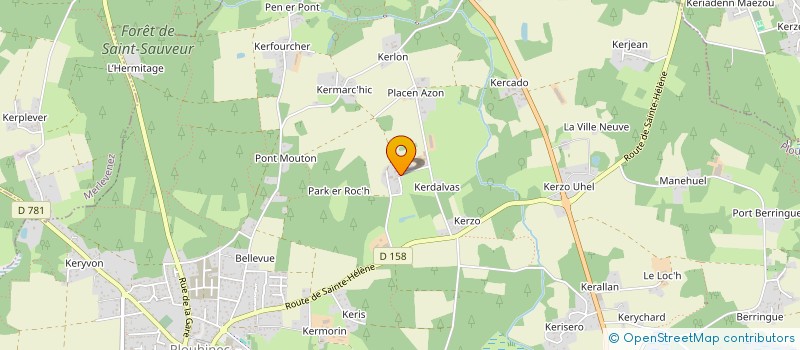 localisation de l'entreprise MONSIEUR ALEXIS RIOU  PLOUHINEC