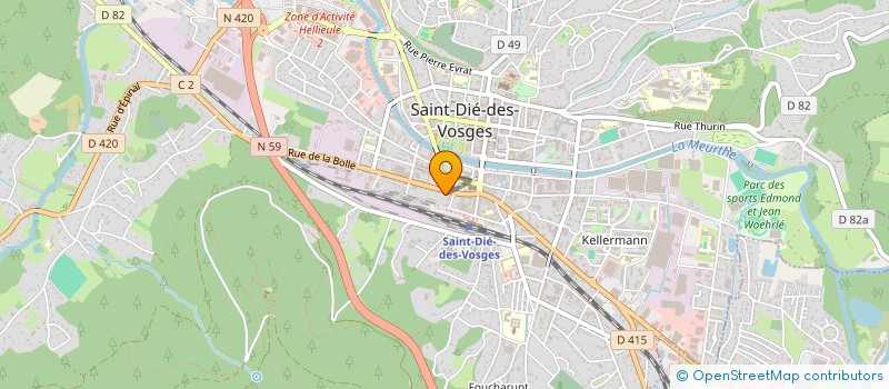 localisation de l'entreprise MONSIEUR ALEXIS ROHR  SAINT-DIE-DES-VOSGES