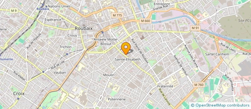 localisation de l'entreprise MONSIEUR ALEXIS RORANGE  ROUBAIX