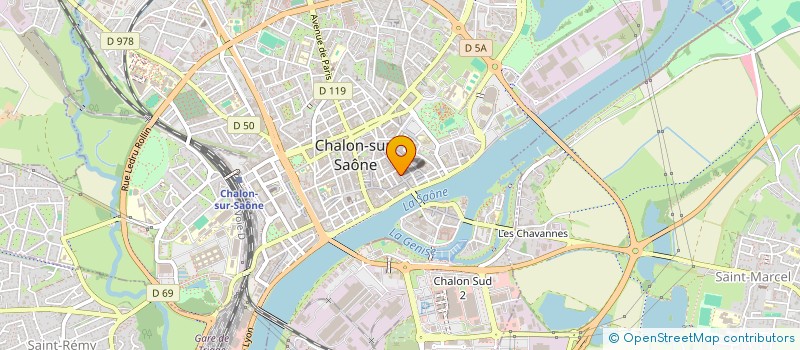 localisation de l'entreprise MONSIEUR ALEXIS ROSIER  CHALON-SUR-SAONE