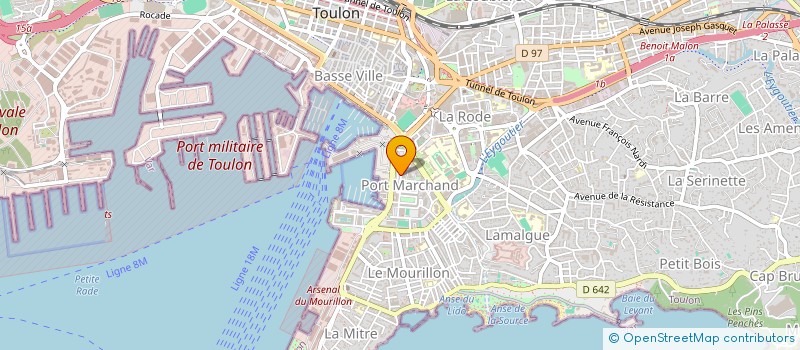 localisation de l'entreprise MONSIEUR ALEXIS ROULIN  TOULON