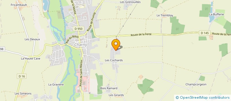 localisation de l'entreprise MONSIEUR ALEXIS ROUSSEAU à CHARNY OREE DE PUISAYE