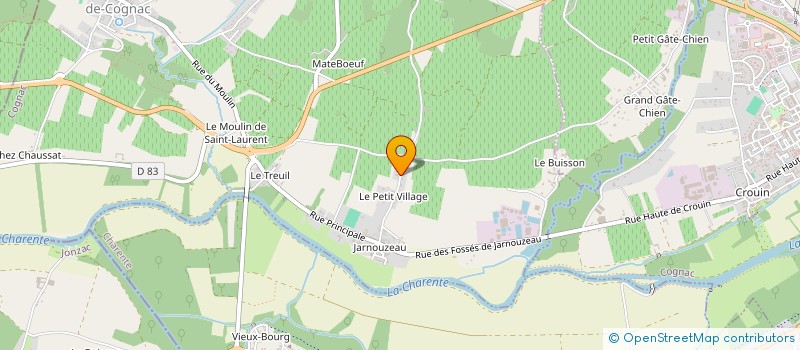 localisation de l'entreprise MONSIEUR ALEXIS ROUSSEL  SAINT-LAURENT-DE-COGNAC