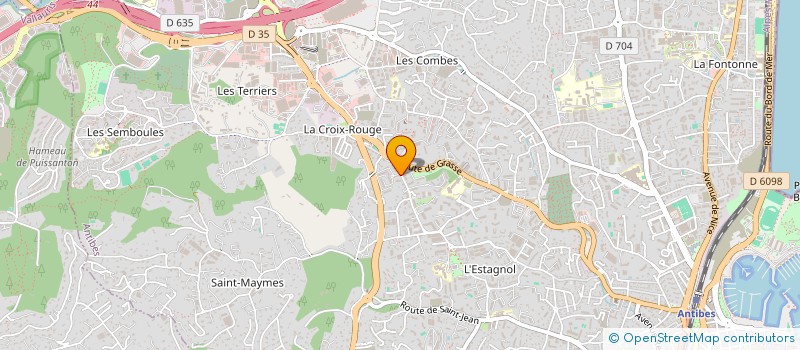 localisation de l'entreprise MONSIEUR ALEXIS ROUSSON  ANTIBES