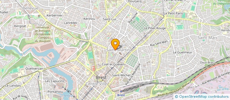 localisation de l'entreprise MONSIEUR ALEXIS ROUXEL  BREST