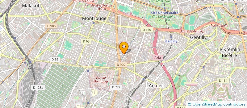 localisation de l'entreprise MONSIEUR ALEXIS RUBEN  MONTROUGE