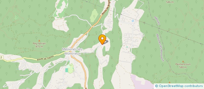 localisation de l'entreprise MONSIEUR ALEXIS RUIZ  MEOUNES-LES-MONTRIEUX