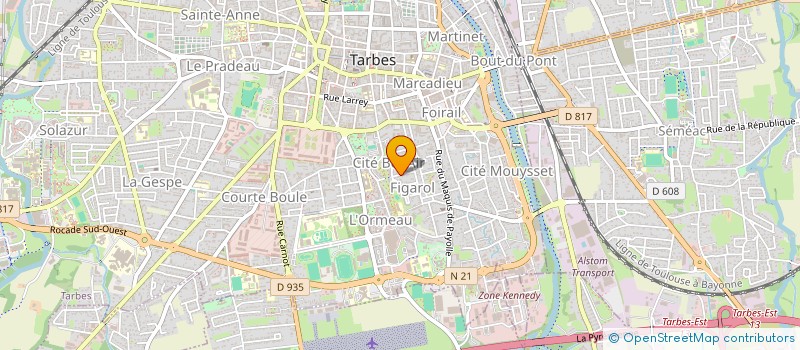 localisation de l'entreprise MONSIEUR ALEXIS SAEZ  TARBES