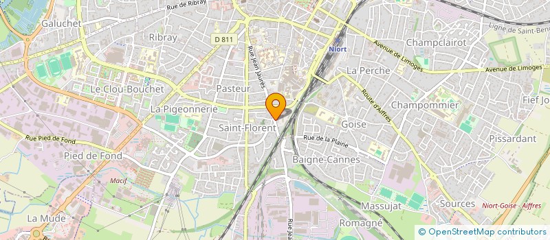 localisation de l'entreprise MONSIEUR ALEXIS SAINTILAN  NIORT