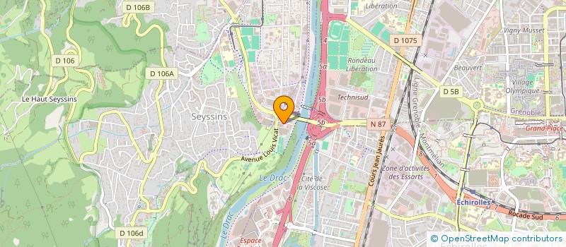 localisation de l'entreprise MONSIEUR ALEXIS SCHEID  SEYSSINS