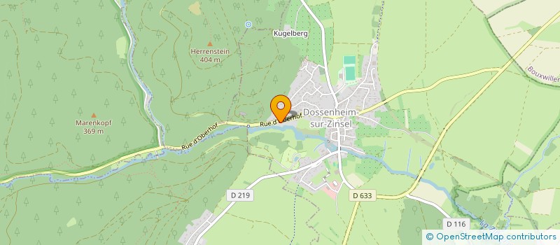 localisation de l'entreprise MONSIEUR ALEXIS SCHNELL  DOSSENHEIM-SUR-ZINSEL