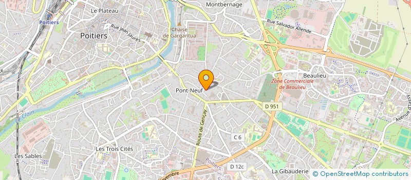 localisation de l'entreprise MONSIEUR ALEXIS SEBASTIAN  POITIERS