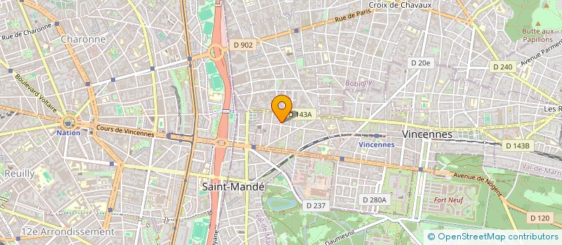 localisation de l'entreprise MONSIEUR ALEXIS SEIGNE à VINCENNES
