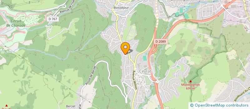 localisation de l'entreprise MONSIEUR ALEXIS SERPOLLIER  CEYRAT