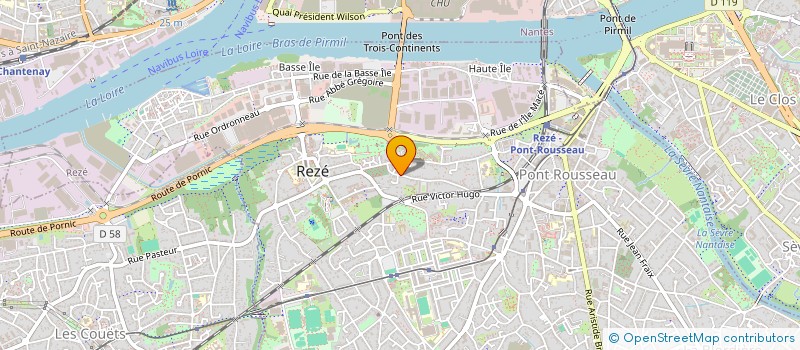 localisation de l'entreprise MONSIEUR ALEXIS SEVRIN  REZE