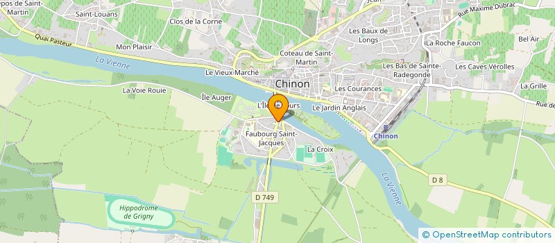 localisation de l'entreprise MONSIEUR ALEXIS SIMON  CHINON