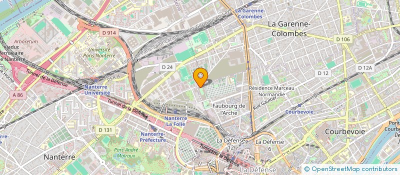 localisation de l'entreprise MONSIEUR ALEXIS SOSSAH à COURBEVOIE