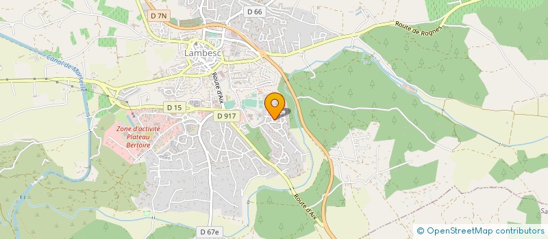 localisation de l'entreprise MONSIEUR ALEXIS SOULET  LAMBESC