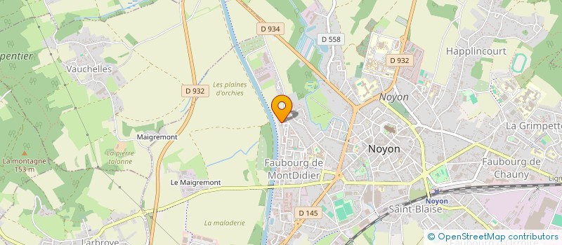 localisation de l'entreprise MONSIEUR ALEXIS STALMANS à NOYON