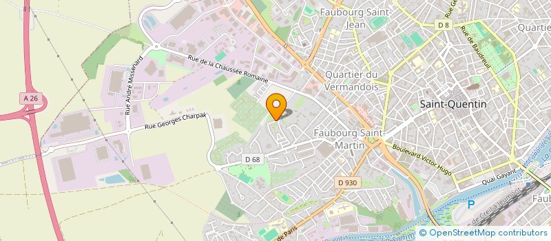 localisation de l'entreprise MONSIEUR ALEXIS TAFOMBA MEGNE  SAINT-QUENTIN