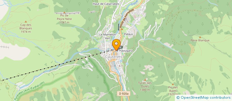 localisation de l'entreprise MONSIEUR ALEXIS TAILLANDIER  CAUTERETS